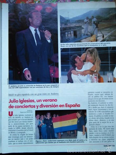 Coleccionismo de Revistas y Peri&oacute;dicos: recorte JULIO IGLESIAS