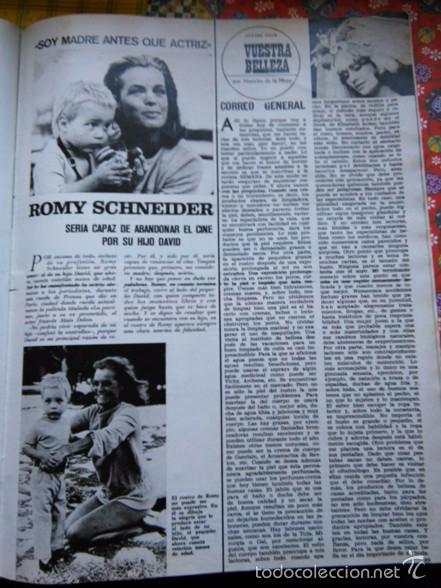 Coleccionismo de Revistas y Peri&oacute;dicos: RECORTE ROMY SCHNEIDER