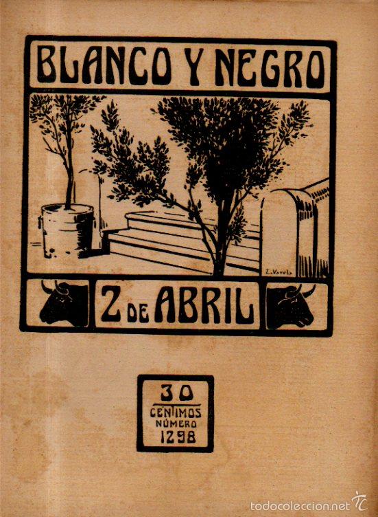 Coleccionismo de revistas y peri&oacute;dicos: BLANCO Y NEGRO. REVISTA ILUSTRADA. A&Ntilde;O 26. N&ordm; 1298. MADRID 2 DE ABRIL DE 1916