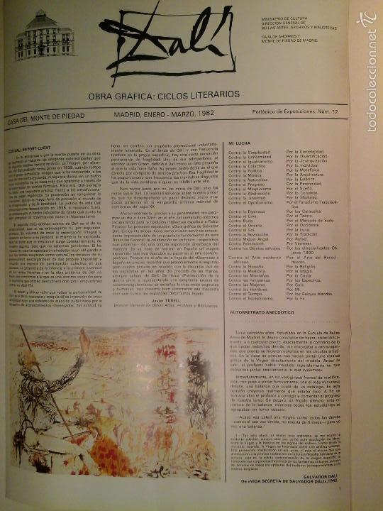 Coleccionismo de revistas y peri&oacute;dicos: DAL&Iacute;. PERI&Oacute;DICO DE EXPOSICIONES N&ordm; 12. IGNACIO G&Oacute;MEZ DE LIA&Ntilde;O 1982. SURREALISMO. RARO.