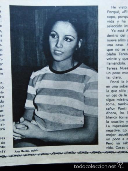 Coleccionismo de Revistas y Peri&oacute;dicos: recorte ANA BELEN