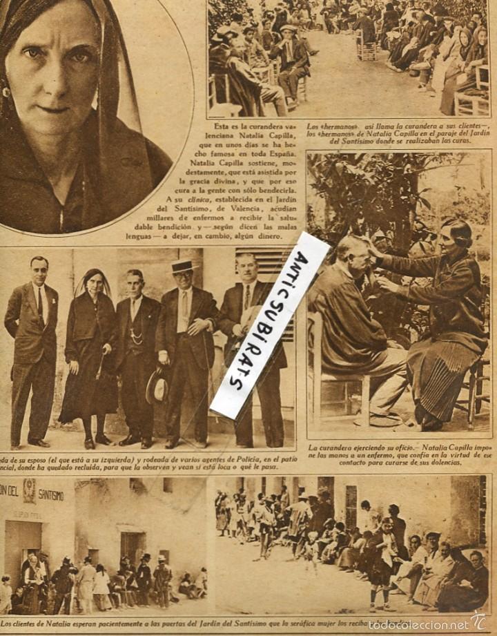 Sammeln von Zeitschriften und Zeitungen: REVISTA A&Ntilde;O 1928 CURANDERA DE VALENCIA NATALIA CAPILLA JARDIN DEL SANTISIMO  IMPOSICION DE MANOS