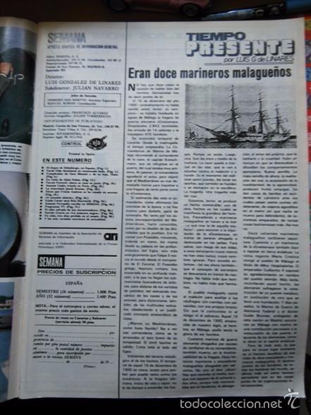 Coleccionismo de revistas y peri&oacute;dicos: RECORTE 12 MARINEROS MALAGUE&Ntilde;OS GNEISENAU