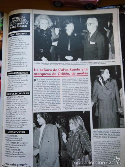 Coleccionismo de Revistas y Peri&oacute;dicos: recorte LA MARQUESA DE GRI&Ntilde;ON CARY LAPIQUE ISABEL PREYSLER