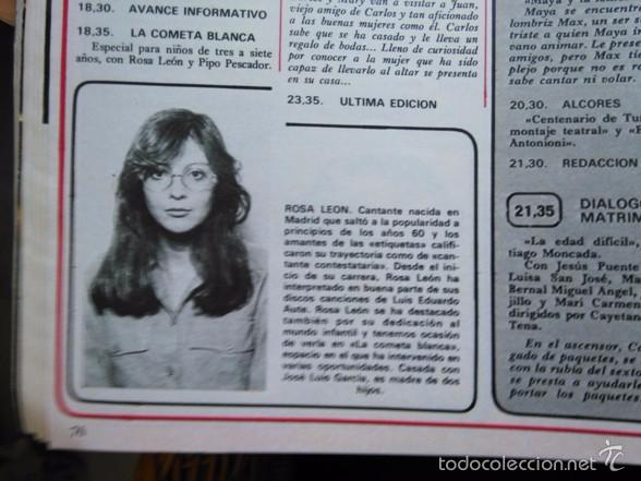 Collectionnisme de Revues et Journaux: recorte ROSA LEON