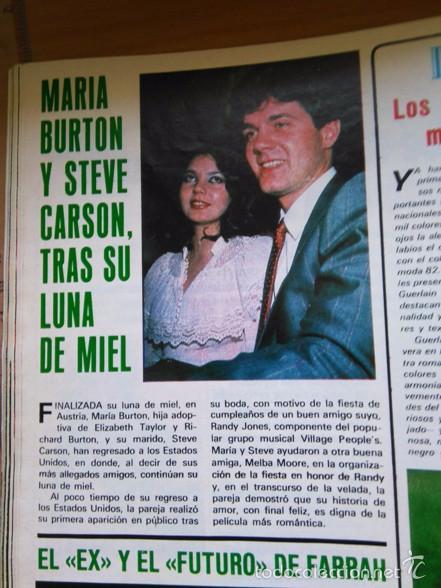 Collectionnisme de Revues et Journaux: recorte MARIA BURTON STEVE CARSON