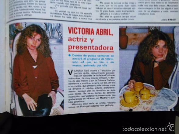 Coleccionismo de revistas y peri&oacute;dicos: recorte VICTORIA ABRIL