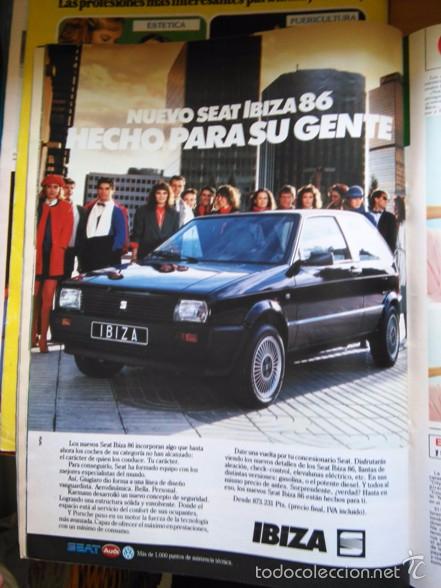 Coleccionismo de revistas y peri&oacute;dicos: recorte SEAT IBIZA