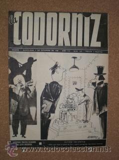 Coleccionismo de Revistas y Peri&oacute;dicos: La Codorniz. N&ordm; 369. 5 de diciembre de 1948. Cubierta de Herreros