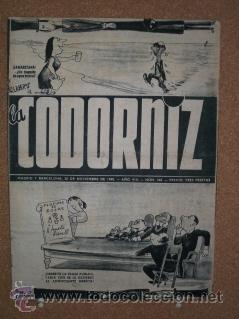 Coleccionismo de Revistas y Peri&oacute;dicos: La Codorniz. N&ordm; 368. 28 noviembre de 1948. Cubierta de Herreros