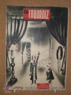 Coleccionismo de Revistas y Peri&oacute;dicos: La Codorniz. N&ordm; 324. 25 enero de 1948. Cubierta de Herreros