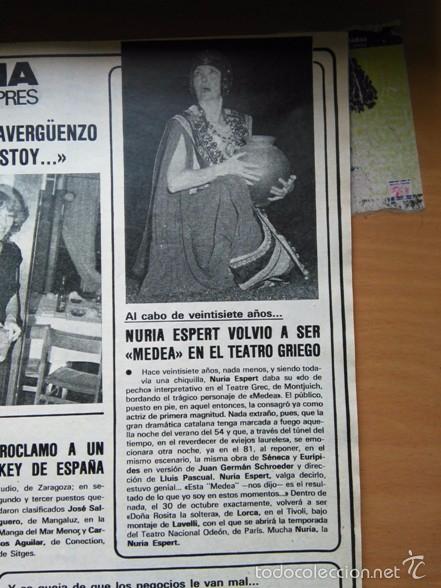 Colecionismo de Revistas e Jornais: recorte NURIA ESPERT MEDEA