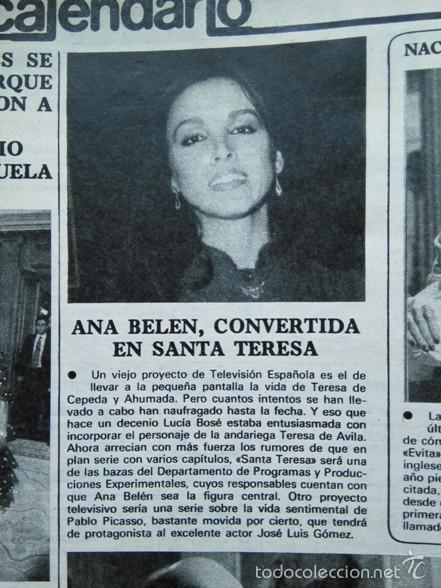 Coleccionismo de Revistas y Peri&oacute;dicos: recorte ANA BELEN