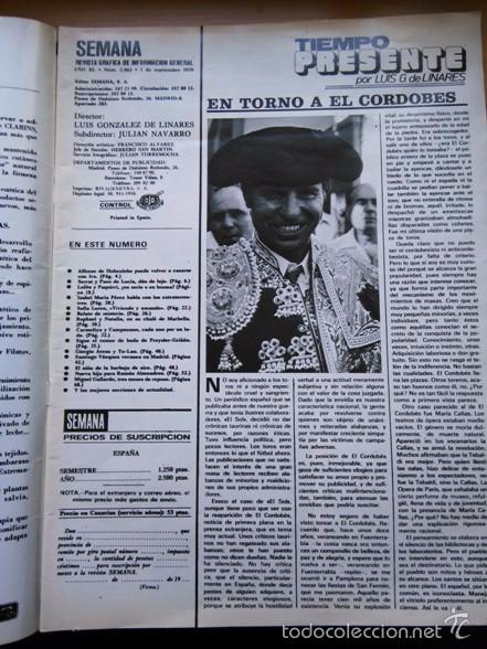 Collezionismo di Riviste e Giornali: recorte MANUEL benitez el cordobes