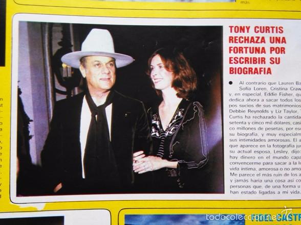 Collectionnisme de Revues et Journaux: RECORTE TONY CURTIS