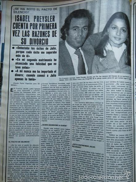 Coleccionismo de Revistas y Peri&oacute;dicos: recorte julio iglesias isabel preysler