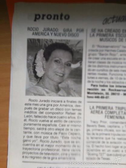 Coleccionismo de Revistas y Peri&oacute;dicos: recorte rocio jurado