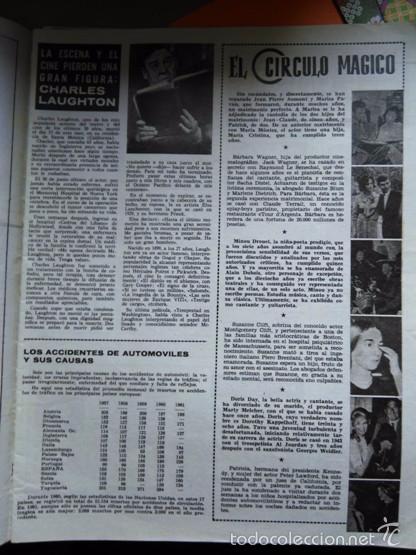 Coleccionismo de Revistas y Peri&oacute;dicos: recorte CHARLES LAUGHTON DORIS DAY MINOU DROUET BARBARA WAGNER SUZANNE CLIFT