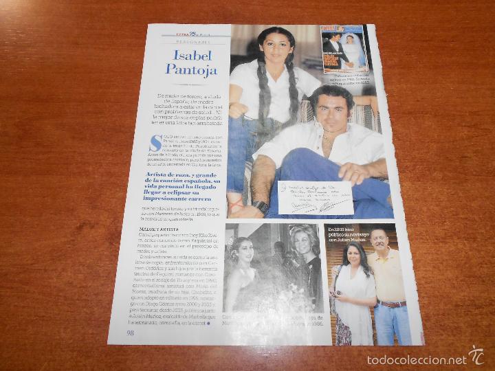 Coleccionismo de Revistas y Peri&oacute;dicos: RECORTE DE PRENSA: ISABEL PANTOJA
