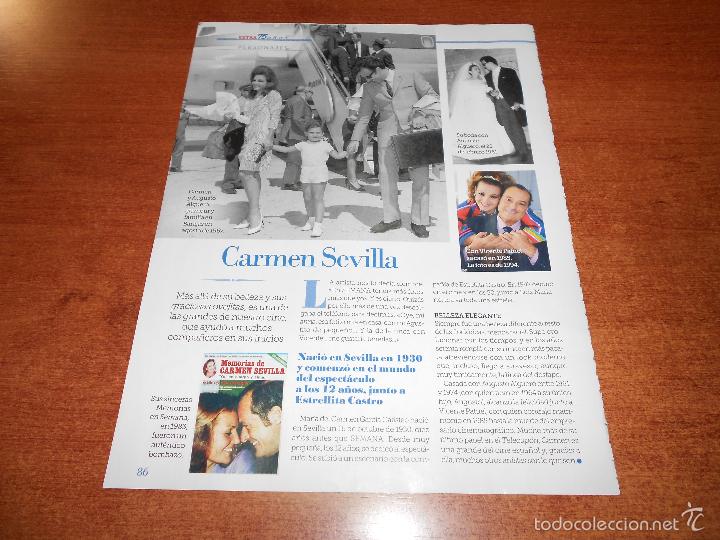 Coleccionismo de Revistas y Peri&oacute;dicos: RECORTE DE PRENSA: CARMEN SEVILLA