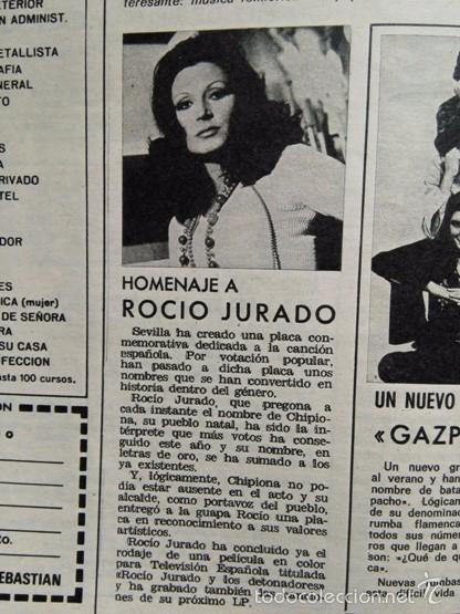 Coleccionismo de Revistas y Peri&oacute;dicos: RECORTE ROCIO JURADO
