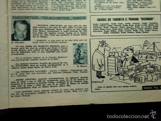 Coleccionismo de revistas y peri&oacute;dicos: RECORTE MARILYN MONROE MAURICE CHEVALIER