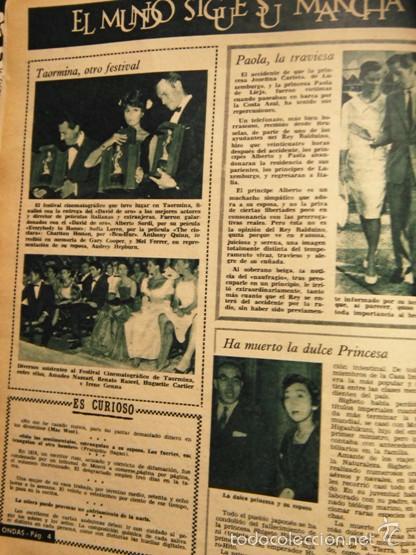 Coleccionismo de Revistas y Peri&oacute;dicos: RECORTE PAOLA DE LIETJA LA PIRINCESA SHIGEYO HIGASHIKUNI SOFIA LOREN CHARLTON HESTON