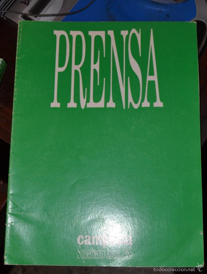 Coleccionismo de revistas y peri&oacute;dicos: REVISTA CAMPA&Ntilde;A SUPLEMENTO ANUAL  1985. PUBLICACION  PARA LA COMUNICACION PUBLICITARIA EXTRA PRENSA