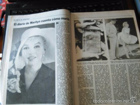 Coleccionismo de revistas y peri&oacute;dicos: RECORTE EL DIARIO DE MARILYN MONROE
