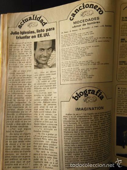 Coleccionismo de Revistas y Peri&oacute;dicos: recorte julio iglesias mocedades amor de hombre imagination