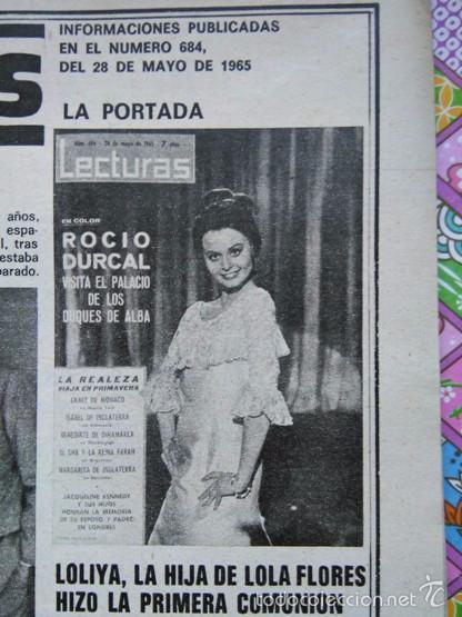 Coleccionismo de Revistas y Peri&oacute;dicos: RECORTE ROCIO DURCAL
