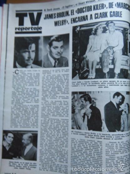 Sammeln von Zeitschriften und Zeitungen: RECORTE JAMES BROLIN DOCTOR KILLER JILL CLAYBURG CLARK GABLE CAROLE LOMBARD