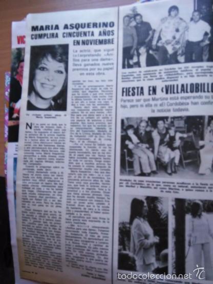 Collezionismo di Riviste e Giornali: recorte MANUEL benitez el cordobes MARIA ASQUERINO MARUJA MARTINA