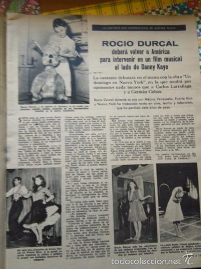 Coleccionismo de Revistas y Peri&oacute;dicos: RECORTE rocio durcal rodara con sanny kaye