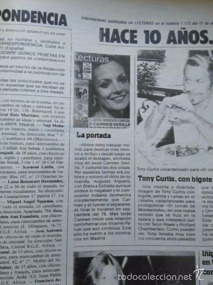 Coleccionismo de Revistas y Peri&oacute;dicos: recorte carmen sevilla