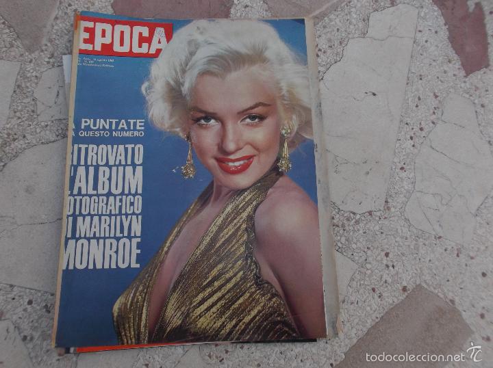 Collezionismo di Riviste e Giornali: solo foto portada epoca agosto-63, italiana, marilyn monroe