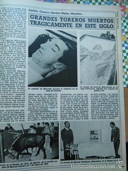 Coleccionismo de revistas y peri&oacute;dicos: RECORTE MANOLETE