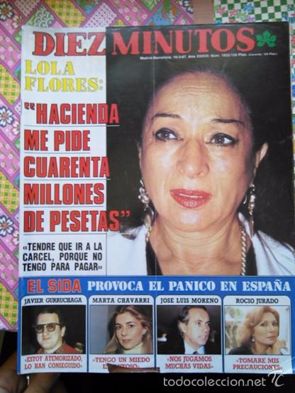 Coleccionismo de revistas y peri&oacute;dicos: RECORTE lola flores