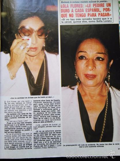 Coleccionismo de revistas y peri&oacute;dicos: recorte LOLA FLORES
