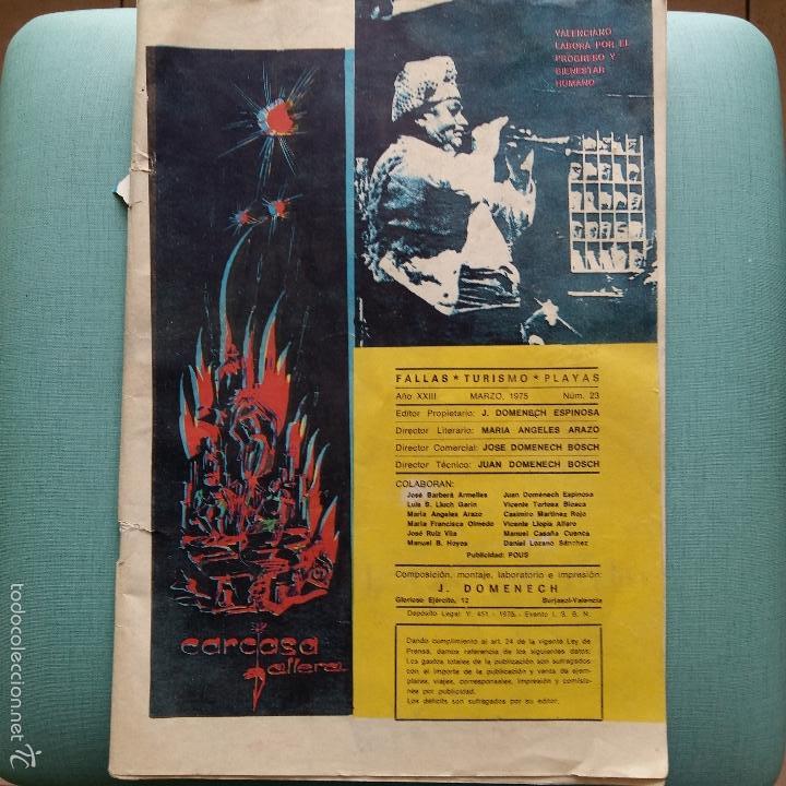 Sammeln von Zeitschriften und Zeitungen: REVISTA CARCASA FALLERA. FALLAS, TURISMO Y PLAYA. MARZO 1975. J. DOMENECH. MUCHA FIGURAS. A COLOR