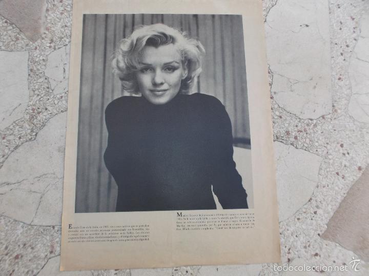 Coleccionismo de revistas y peri&oacute;dicos: foto revista desconocida ,,marilyn monroe , en castellano