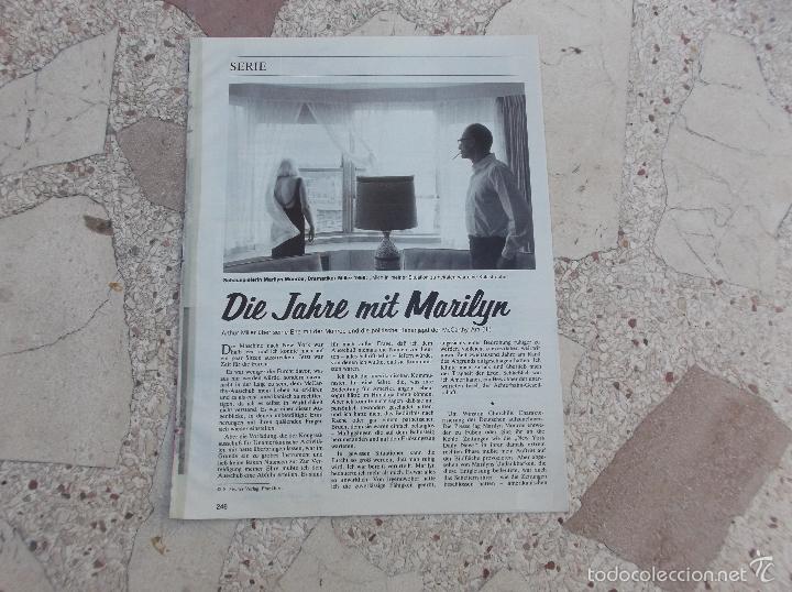 Coleccionismo de revistas y peri&oacute;dicos: der spieger,-1987,reportaje de marilyn monroe , solo el reportaje 11 paginas,11 fotos en aleman