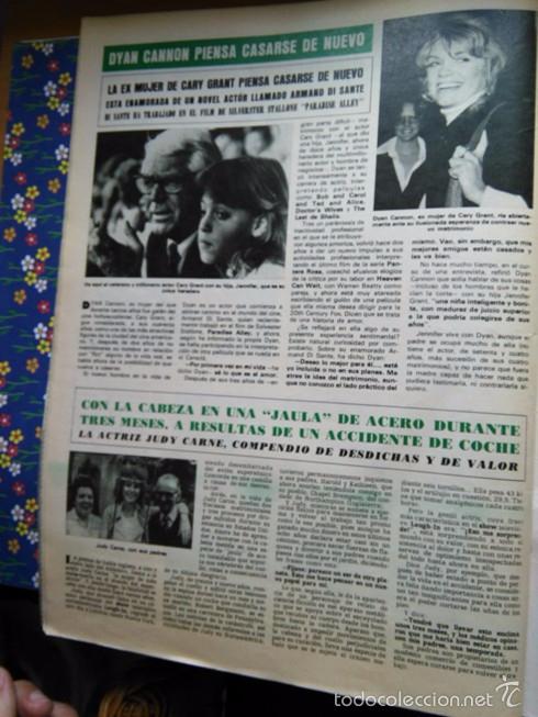 Coleccionismo de revistas y peri&oacute;dicos: RECORTE DYAN CANNON CARY GRANT JUDY CARNE