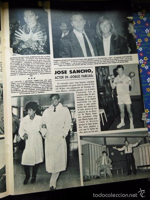 Sammeln von Zeitschriften und Zeitungen: recorte NUREYEV LIZ TAYLOR GEORGE HAMILTON JOSE SANCHO DIRK BENEDICT
