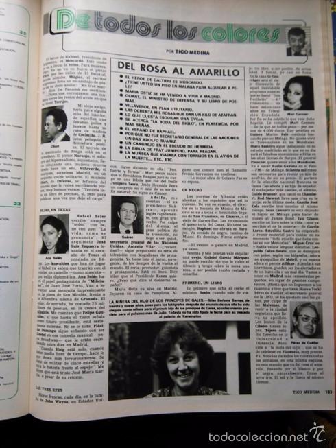Coleccionismo de Revistas y Peri&oacute;dicos: recorte ANA BELEN ADOLFO SUARES MARY CARMEN Y SUS MU&Ntilde;ECOS