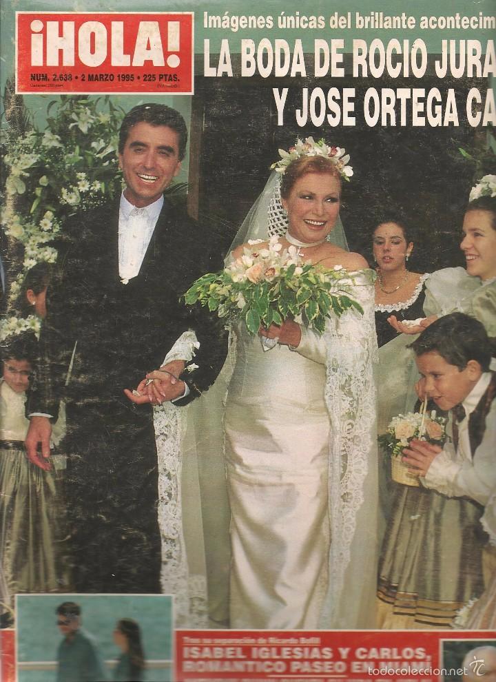 Coleccionismo de Revistas y Peri&oacute;dicos: HOLA. N&ordm; 2638. LA BODA DE ROCIO JURADO. 2 MARZO 1995. (P/B60)