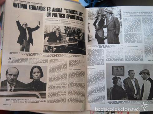 Coleccionismo de revistas y peri&oacute;dicos: RECORTE ANTONIO FERRANDIS GINDISALVO GERALDINE CHAPLIN RAFAELA APARICIO AMPARO SOLER LEAL