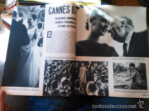 Coleccionismo de Revistas y Peri&oacute;dicos: RECORTE FESTIVAL DE CINE DE CANNES 1963 63 ALFRED HITCHCOCK TIPPI HEDREN ANNABEL BUFFET