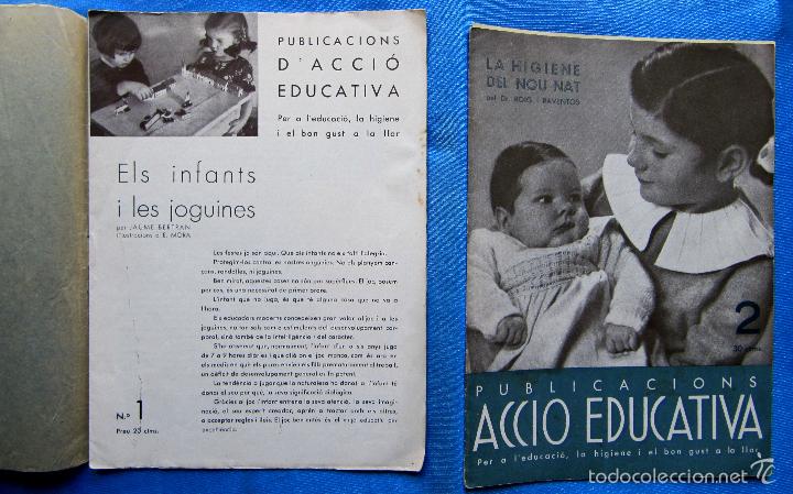 Collectionnisme de Revues et Journaux: REVISTA PUBLICACIONS D' ACCI&Oacute; EDUCATIVA ELS CINC 5 PRIMERS N&Uacute;MEROS. D&Eacute;CADA DE 1930.