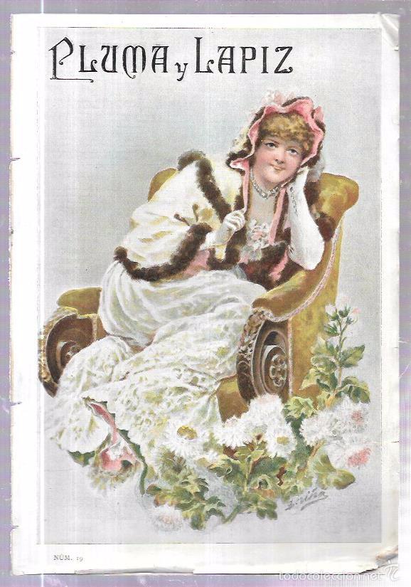 Sammeln von Zeitschriften und Zeitungen: REVISTA PLUMA Y LAPIZ. N&Uacute;M. 19. VER DORSO.